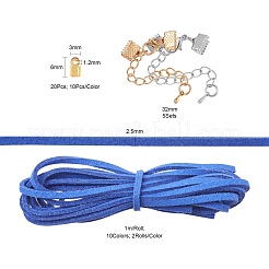 Kit di corde in finta pelle scamosciata per kit di ricerca di gioielli fai-da-te&nbsp;DIY-FS0002-07