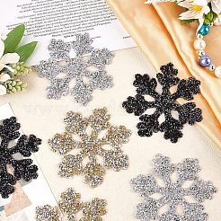 Weihnachten Schneeflocke Strass Flecken&nbsp;DIY-FG0001-72