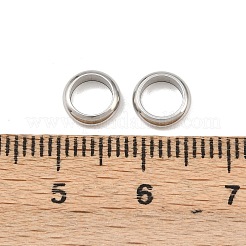 Anlaufgeschützter Ring 304 Edelstahl Abstandsperlen&nbsp;STAS-N020-11-7mm