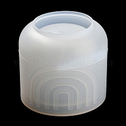 Moldes de silicona para taza de vela diy con forma de columna con patrón de arco de estilo bohemio&nbsp;DIY-K073-05