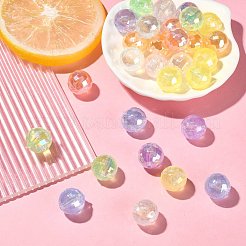 30 pezzo di perline acriliche con placcatura iridescente arcobaleno&nbsp;TACR-CJ0001-52