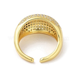 Polsini aperti da donna in ottone con zirconi cubici&nbsp;RJEW-A035-21G