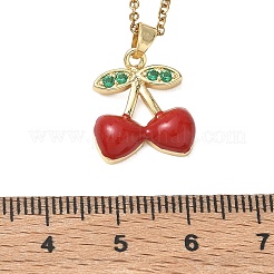 Colliers pendentifs en laiton et émail de zircone cubique&nbsp;SA-CBA7E55-02G