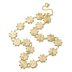 Collane con catena a maglie solari in acciaio inossidabile 304 per donna&nbsp;NJEW-G178-14G