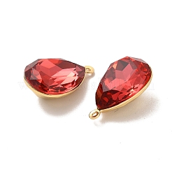 Echtes 18 Karat vergoldetes Messing mit Glasanhängern&nbsp;KK-177-22G-05
