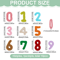 10 Stück 10 Stile Anzahl Wollstrick-Cabochons&nbsp;DIY-FG0007-95
