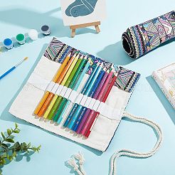 2 rouleau de crayon en toile fait main de 2 styles&nbsp;ABAG-NB0001-58