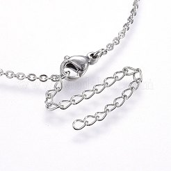 Collane con ciondolo in acciaio inossidabile 304&nbsp;NJEW-H491-17