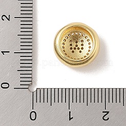 Placage en rack pendentifs en laiton et zircone cubique&nbsp;KK-Z047-07G-W-RS