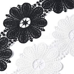 Blumen-Polyester-Stickerei-Spitzenband&nbsp;OCOR-XCP0002-63