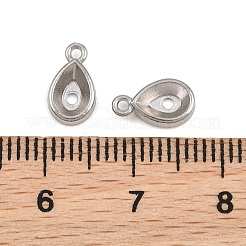 Strass-Charm-Fassungen aus Edelstahl 304&nbsp;SA-CBAC865-08E-P