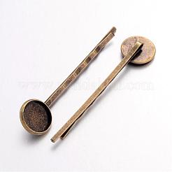 Fornituras horquilla antigua pelo hierro bronce&nbsp;X-IFIN-Q101-5-NF