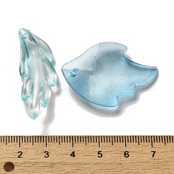Perles acryliques transparents dépoli&nbsp;OACR-H039-06
