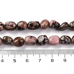 Chapelets de perles en rhodonite naturelle&nbsp;G-G146-A07-01