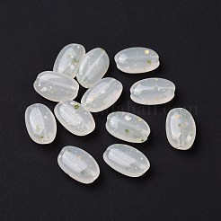 Undurchsichtiges Acryl mit Punktmusterperlen&nbsp;OACR-G010-01D
