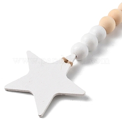 Décorations de pendentif en bois de noël&nbsp;WOOD-A021-01B
