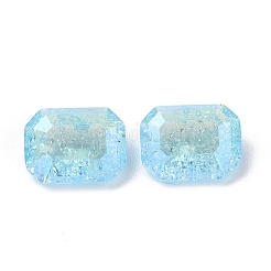 Cabochon di strass di vetro in stile chiaro di luna craquelé&nbsp;RGLA-J018-A-IO