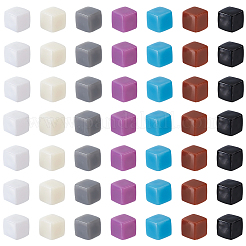 140pcs 7 couleurs perles acryliques opaques&nbsp;AJEW-PA0001-04