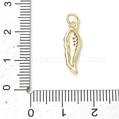 Ottone micro spianare pendenti zirconi&nbsp;KK-H255-04G-01