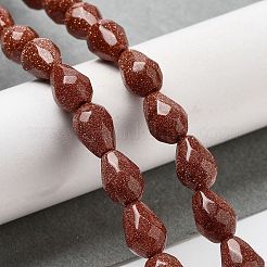 Chapelets de perles en goldstone synthétique&nbsp;G-P520-B26-01