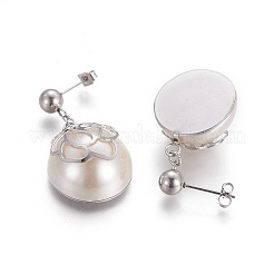 Orecchini pendenti in acciaio inossidabile 304&nbsp;EJEW-F234-25P