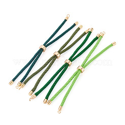 4 pièce de cordon coulissant rond tressé en polyester pour la confection de bracelets&nbsp;MAK-TA0001-38B