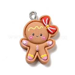 Pendentifs de noël en résine opaque&nbsp;X-RESI-G043-B09