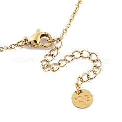 Collana in acciaio inossidabile dorato 304&nbsp;NJEW-K252-09G-04