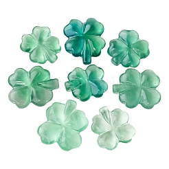 Natürliche grüne Fluorit-Klee-Display-Dekorationen&nbsp;PW-WG7323C-01