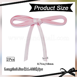 2 cordon en polyester pour fermeture éclair de rechange pour robe de mariée&nbsp;DIY-GF0010-30B