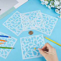 5 Blatt geometrische Zeichen- und Malschablonen mit ausgehöhlten Haustieren&nbsp;DIY-GF0009-79