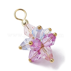 5 pz pendenti acrilici a forma di fiore&nbsp;PALLOY-JF03056