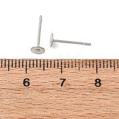 Orecchini a perno tondo piatto in acciaio inossidabile 304 resistenti all'ossidazione&nbsp;STAS-S028-23