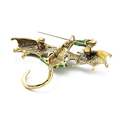Spille con strass in lega di drago&nbsp;LS-JEWB-K018-14AG-02