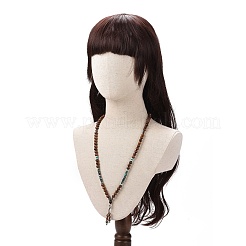 Collana di pietre naturali e sintetiche e perline di legno&nbsp;NJEW-JN03743