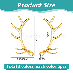 Pendenti grandi in lega di stile tibetano da 18 pz 3 colori&nbsp;FIND-HS0002-16