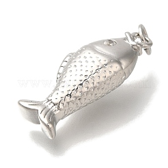 Porte micro ouvrent pendentifs zircone cubique en laiton de placage&nbsp;KK-I720-66P