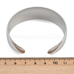 Bracelets manchettes en acier inoxydable 304&nbsp;BJEW-L709-02P