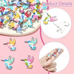 30 stücke 6 farben legierung emaille verbinder charms&nbsp;FIND-CJ0004-39