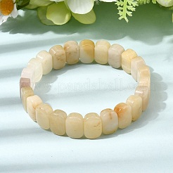 Natürliche Topas-Jade-Perlenarmbänder zum Stretch für Damen und Herren&nbsp;BJEW-D461-02I