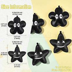 4 stücke 2 stile imitation leder anhänger&nbsp;FIND-YW0007-59