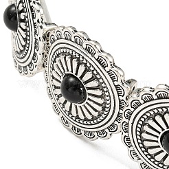 Bracelets extensibles en perles de fleurs en alliage de style bohémien pour femmes&nbsp;BJEW-H327-02AS