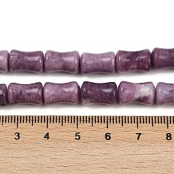 Natürliche Lepidolith / lila Glimmer Steinperlen Stränge&nbsp;G-F792-B01