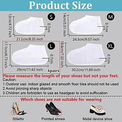 Fundas de silicona silenciosas y antideslizantes para zapatos&nbsp;AJEW-WH0348-952C