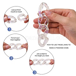 Transparentem Acryl Verknüpfung Ringe&nbsp;LS-PACR-R246-062
