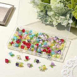 120 pz perline acriliche con pendenti in perle di plastica imitazione&nbsp;FIND-SC0019-78