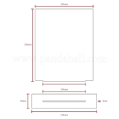 6 Stück Acryl-Halterständer für leere Platinen&nbsp;ODIS-WH0038-275B