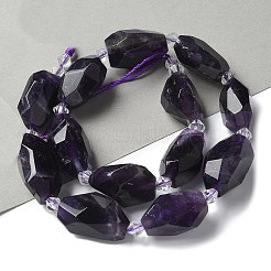 Natürlichen Amethyst Perlen Stränge&nbsp;G-H095-A01-01