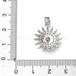 Ottone micro spianare pendenti zirconi&nbsp;KK-A299-20P-01