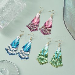 3 Paar Boho-Ohrhänger aus 304 Edelstahl&nbsp;EJEW-MZ00264